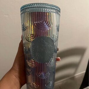 Starbucks Holographic Blue and Purple Tumbler